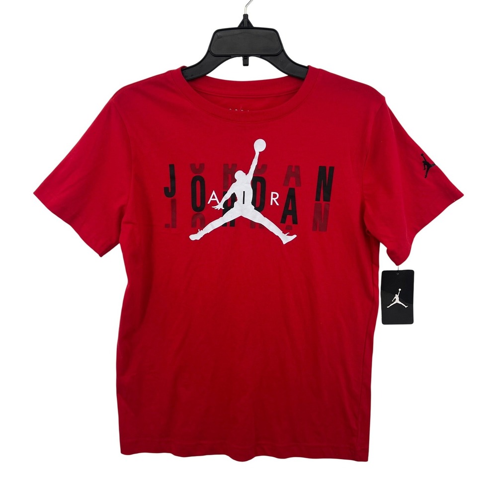 Jordan Graphic T-Shirt Boys Youth XL Fire Red Jumpman Logo NWT